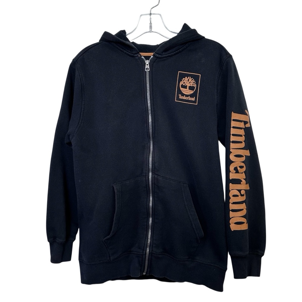 Timberland Black Zip-Up Sweatshirt Hoodie Youth size 18-20